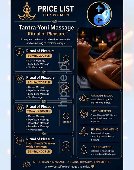 Tantra-Yoni massage for Women